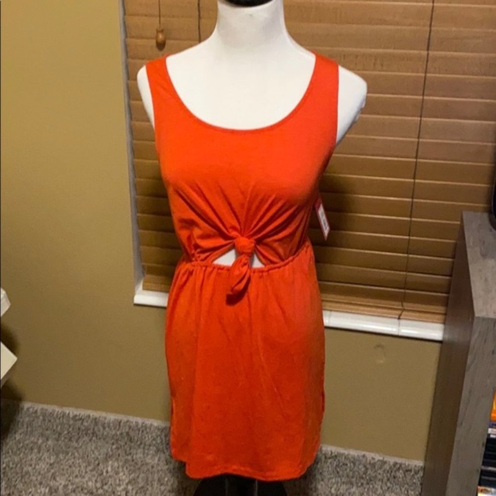 NWT Xhilaration Orange Cut Out Dress